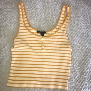 yellow striped tank top